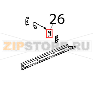 Controstaffa zincata porta C.T. Unox XBC 905 Controstaffa zincata porta C.T. Unox XBC 905Запчасть на деталировке под номером: 26
