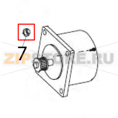 Nut hex M5X.8X2.6 Zebra S600 Nut hex M5X.8X2.6 Zebra S600Запчасть на деталировке под номером: 7