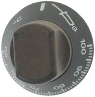 BLACK KNOB ø 55 mm 50-100°C