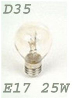 LAMPE E17 25W D35 230V