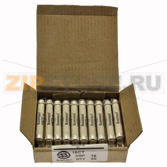 Предохранитель, 16 A, AC 690 В, DC 500 В, 200 кА, BS88, 9x75 мм, aR, BS Eaton 16AMP 690V AC BS88 