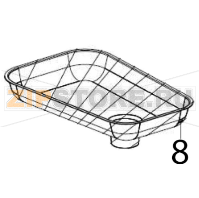 Meat plate (inline type) Hurakan HKN-12CR Meat plate (inline type) Hurakan HKN-12CRЗапчасть на деталировке под номером: 8