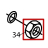 Hexagonal nut M-12 Fagor FI-2700I