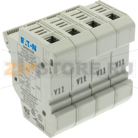 Держатель предохранителя, 32 A, AC 690 В, 10x38 мм, 4P, UL, IEC Eaton 4Pole 30A 600V MFH For 10X3 