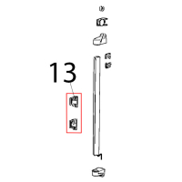 Assieme chiusura vetro interno LA Unox XBC 615EG