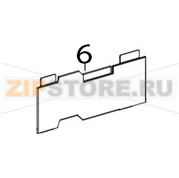 Electronic lower cover TSC MH641P Electronic lower cover TSC MH641PЗапчасть на деталировке под номером: 6