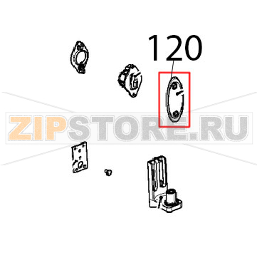 Coperchio SX scrocco porta Unox XBC 615EG Coperchio SX scrocco porta Unox XBC 615EGЗапчасть на деталировке под номером: 120