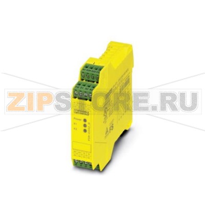 Предохранительное реле для контроля аварийного останова и управления защитной дверцей до SIL 2 или категории 2 Phoenix Contact PSR-SPP- 24UC/ESA2/4X1/1X2/B PL e согласно EN ISO 13849, одноканальный режим, автоматическая или ручная активация, 4 цепи активации, входное напряжение 24 В перем./пост. тока.Минимальный заказ: 1 шт.Упаковка: 1 шт.