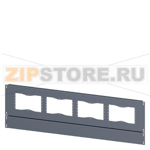 SIVACON, base, with cutouts for flanges, IPXX, T: 500 mm, W: 1200 mm, zinc-plated Siemens 8MF1025-2UB52-0 