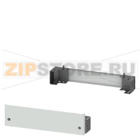 SIVACON, Base, for cabinets with front door H: 100 mm, W: 600 mm, RAL 7035, 4 feet and 2 masking frames Siemens 8MF1060-2CS