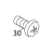 Countersunk bolt M4X8 A304 Fagor FI-48 B