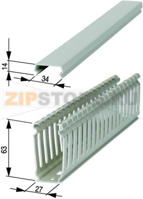 Кабельный канал, ПВХ, ВхШхД=60x25x1500mm Eaton KL25/60 