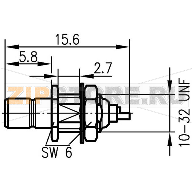 Разъем SMB, 50 Ом, 1 шт Telegärtner J01160A0021 