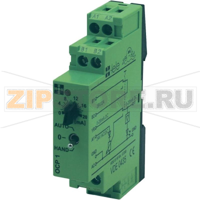 Модуль реле, интерфейсный, 24 B/AC/DC, 0-20 MA, OCP1, 1шт Tele 170018 