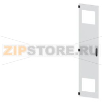 SIVACON, door, left, with cutout for filter fan, with ventilation openings H: 2200 mm, W: 450 mm, RAL 7035, Protection class 1 Siemens 8MF1270-2UT15-3BA2