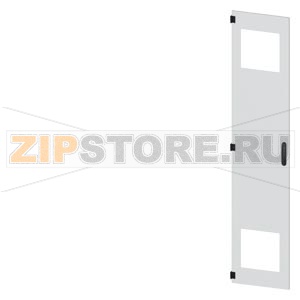 SIVACON, door, left, with cutout for filter fan, with ventilation openings H: 2200 mm, W: 450 mm, RAL 7035, Protection class 1 Siemens 8MF1270-2UT15-3BA2 