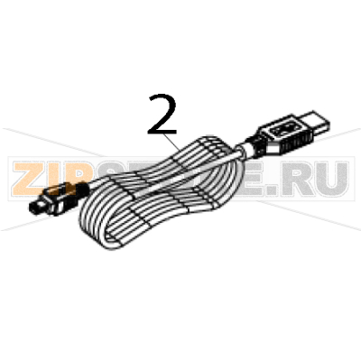 Кабель USB TSC PEX-1221 USB-кабель для принтера TSC PEX-1221Запчасть на деталировке под номером: 2
