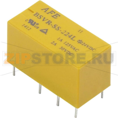Реле электромагнитное 24 В/DC, 2 А, 1 шт AFE BSVR-SS-224L 