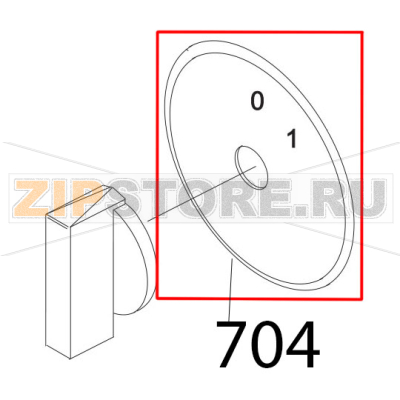 Ghiera ON OF X int. bremas Sirman Palladio 300 Ghiera ON OF X int. bremas Sirman Palladio 300Запчасть на деталировке под номером: 704