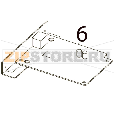 USB PC Board ass&#039;y Toshiba TEC SP40II USB PC Board ass'y Toshiba TEC SP40IIЗапчасть на деталировке под номером: 6