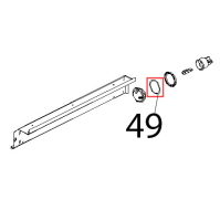 OR 46x2, VMQ 70 rosso Unox XV 203G