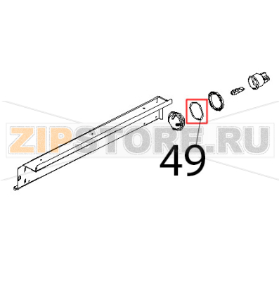OR 46x2, VMQ 70 rosso Unox XV 203G OR 46x2, VMQ 70 rosso Unox XV 203GЗапчасть на деталировке под номером: 49