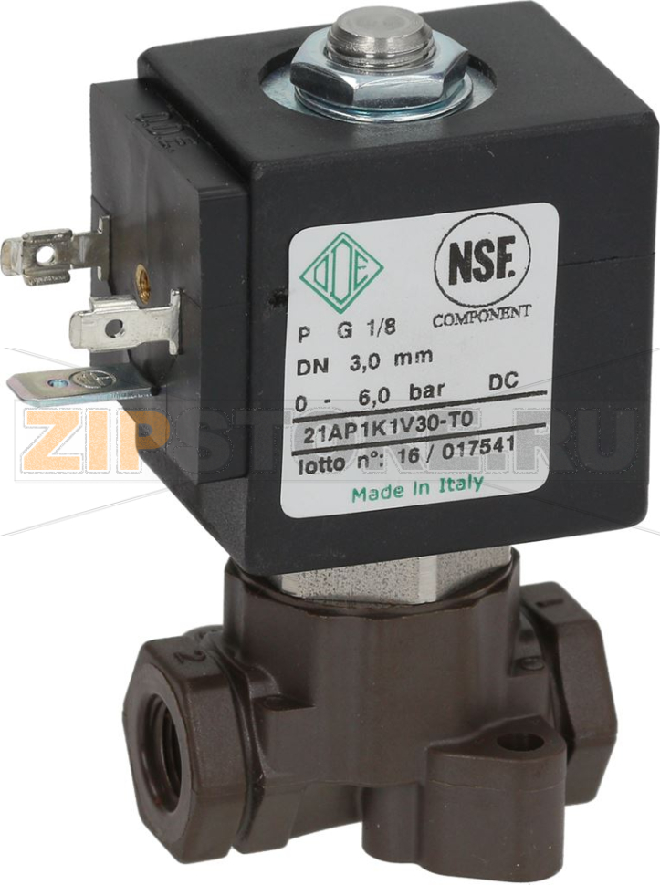 ДВУХХОДОВОЙ ЭЛЕКТРОМАГНИТНЫЙ КЛАПАН ODE Ø 1/8" 24VDC 