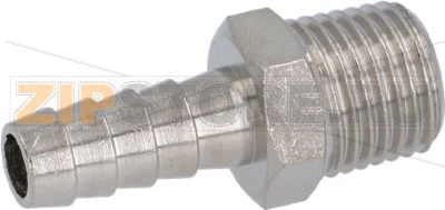 HOSE END FITTING ø 1/4M ø 8 NICKEL 