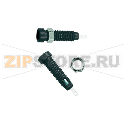 Розетка лабораторная, Ø контакта: 2 мм, черная, 1 шт Stäubli LB2-IF 