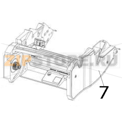 Ribbon carriage Zebra ZD421 Cartridge Ribbon carriage Zebra ZD421 CartridgeЗапчасть на деталировке под номером: 7