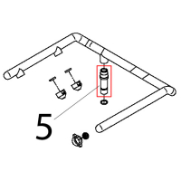 Giunto telescopico tubo lavaggio cromato Teikos TS820