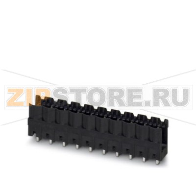 Ответная часть разъема Phoenix Contact CCV 2,5/11-G-5,08 P26THR Номинальный ток: 12 А, Расчетное напряжение (III/2): 320 В, Полюсов: 11, Размер шага: 5,08 мм, Цвет: черный, Поверхность контакта: олово, Монтаж: SMD/THT/THR, Информация для пользователя и рекомендации по проектированию процесса технологии сквозного печатного монтажа находится на сайте: http://www.combicon.com.Минимальный заказ: 50 шт.Упаковка: 50 шт.