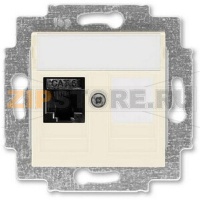 Розетка компьютерная, RJ45, слоновая кость ABB 2CHH296117A6017