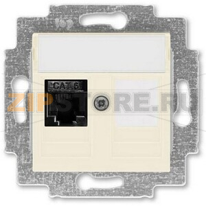 Розетка компьютерная, RJ45, слоновая кость ABB 2CHH296117A6017 