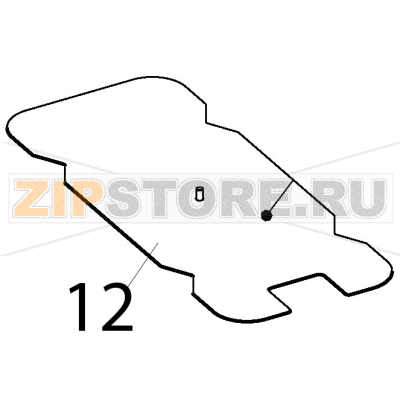 Coperchio vasca con pomello Tecnoinox FR48FE7 Coperchio vasca con pomello Tecnoinox FR48FE7Запчасть на деталировке под номером: 12