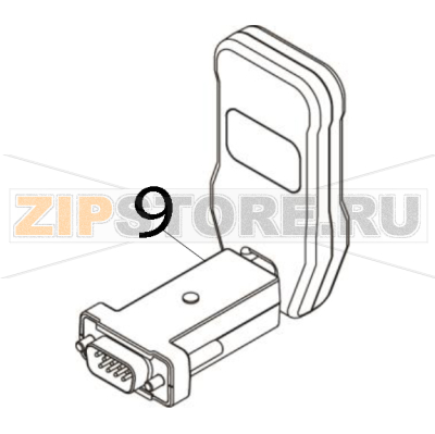 Bluetooth-модуль внешний TSC ME240 Модуль Bluetooth внешний для RS-интерфейса для принтера TSC ME240Запчасть на деталировке под номером: 9