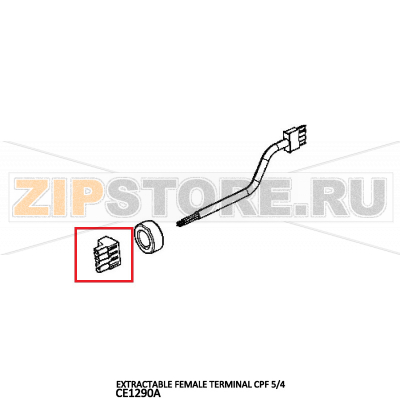 Extractable female terminal CPF 5/4 Unox XVC 105E Extractable female terminal CPF 5/4 Unox XVC 105EЗапчасть на деталировке под номером: 10Название запчасти на английском языке: Extractable female terminal CPF 5/4 Unox XVC 105E
