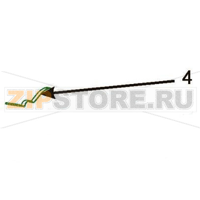 Верхний сенсор промежутков, фиксированный Zebra GX430t Верхний датчик промежутков, фиксированный Zebra GX430tЗапчасть на сборочном чертеже под номером: 4Название запчасти Zebra на английском языке: Upper Gap Sensor, Fixed (t) 