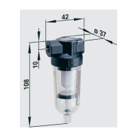 Фильтр сжатого воздуха, G1/4, 0-10 бар Norgren F07-200-M3TG