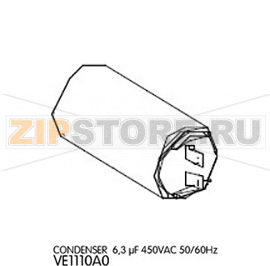 Condenser 6,3 µF 450VAC 50/60Hz Unox XBC 605 Condenser 6,3 µF 450VAC 50/60Hz Unox XBC 605Запчасть на деталировке под номером: 70Название запчасти на английском языке: Condenser 6,3 µF 450VAC 50/60Hz Unox XBC 605