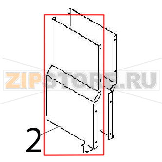 Flue front panel Angelo Po 1G1PE1E Flue front panel Angelo Po 1G1PE1EЗапчасть на деталировке под номером: 2