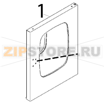 Oven door Angelo Po FM611E1 Oven door Angelo Po FM611E1Запчасть на деталировке под номером: 1