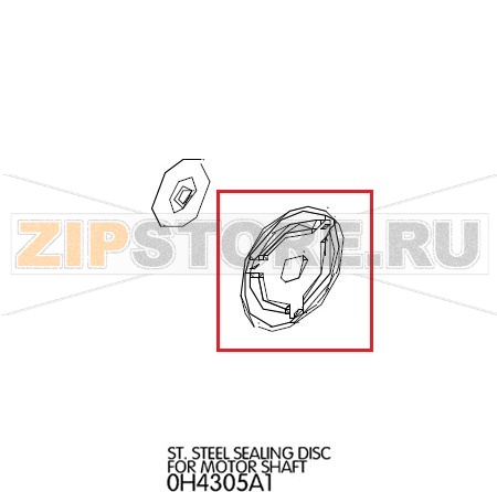 Уплотнитель вала двигателя Unox XVC 315G  Уплотнитель вала двигателя Unox XVC 315GЗапчасть на деталировке под номером: 16Название запчасти на английском языке: St. Steel sealing disc for motor shaft Unox XVC 315G
