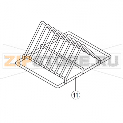 Rack insert Hobart UXT-10A                                                                                 Rack insert Hobart UXT-10AЗапчасть на сборочном чертеже под номером: 10Название запчасти на немецком языке языке: Rack insert Hobart UXT-10A
