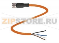 Кабель датчика-исполнительного устройства Female connector V1-G-OR8M-POC Pepperl+Fuchs