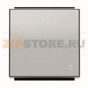 Клавиша для одноклавишных выключателей/переключателей/кнопок с символом &quot;Свет&quot;, серебристый алюминий ABB 2CLA850420A1301 