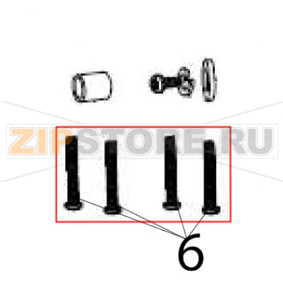 Screw Hurakan HKN-ME717 Screw Hurakan HKN-ME717Запчасть на деталировке под номером: 6