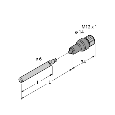 Датчик температуры Turck TP-306A-CF-H1141-L5000 