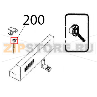 Glass pipe guide Angelo Po FC241G Glass pipe guide Angelo Po FC241GЗапчасть на деталировке под номером: 200