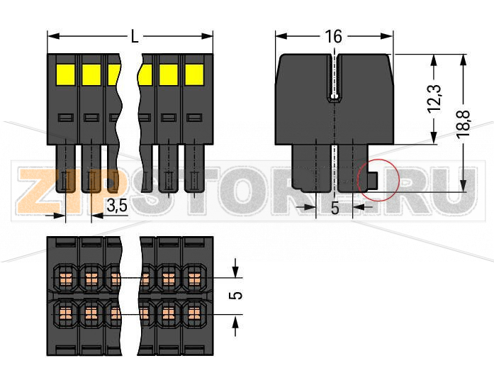 MCS MINI HD 1-проводная розетка, 2-рядн.; 100% защита от неправильного подсоединения; прямая маркировка; 1,5; Шаг контактов 3,5 мм; 36-пол.; 1,50 mm; черные Wago 713-1118/000-047 Универсальное соединение для всех типов проводниковУникальная компактная двухуровневая система соединения для проводников с сечением до 1,5 мм2Высокоплотные соединители "провод-плата" для использования на ограниченном пространстве.Пластина разгрузки натяжения, расположенная в центре, закрепляет проводники, исполняя функции удобного инструмента соединения и разъединения. Она также обеспечивает легкий доступ к рабочим разъемам даже в смонтированном состоянии.100-процентная защита от неправильного подсоединения, доступна с кодовыми штырьками...